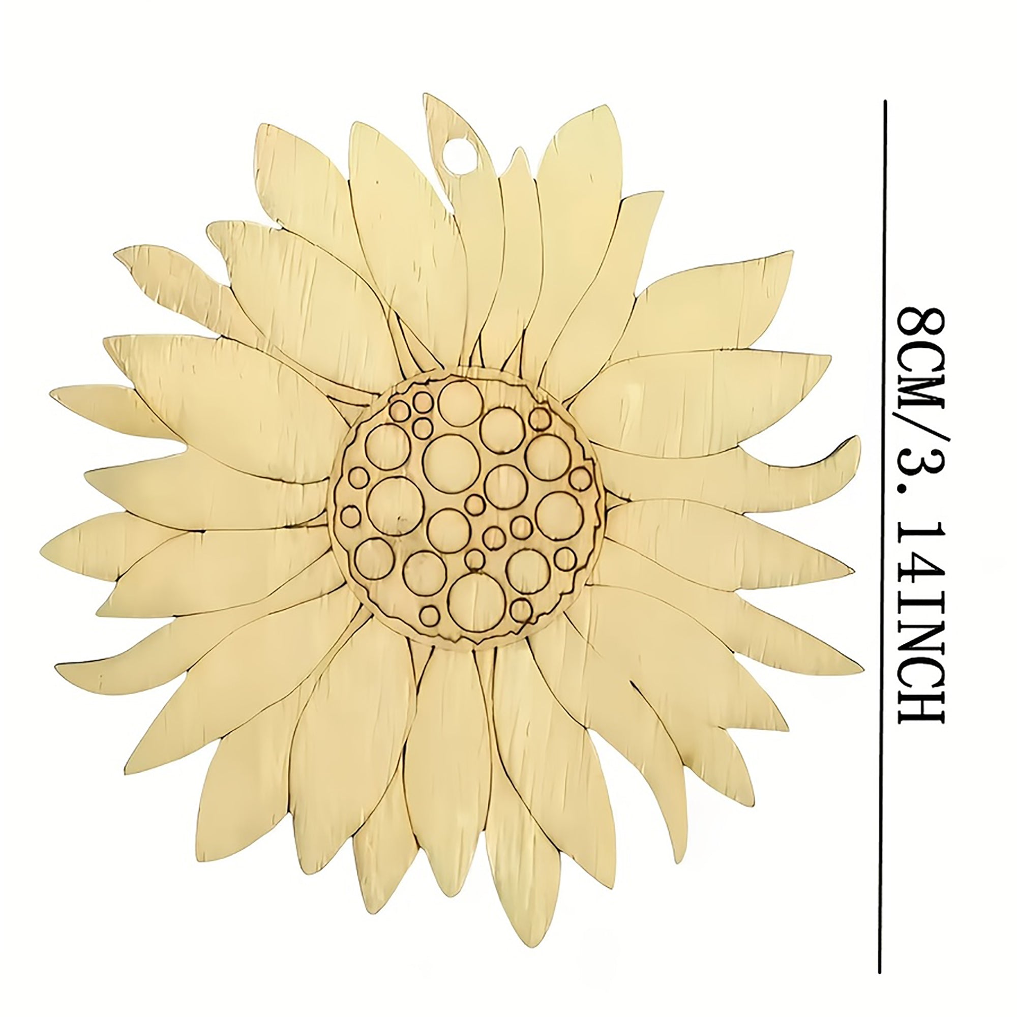 sunflower wooden base for mandala art