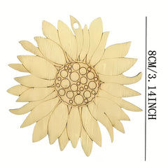 sunflower wooden base for mandala art
