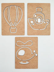 mdf engraved boards for drawing practice