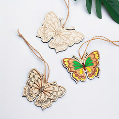 eco-friendly wooden butterfly cutouts for painting