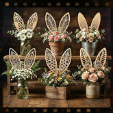 bunny ear wood craft picks