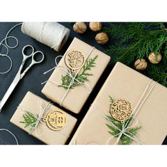 xmas wooden deer ornament art