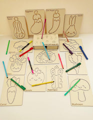 mdf engraved template for art learning