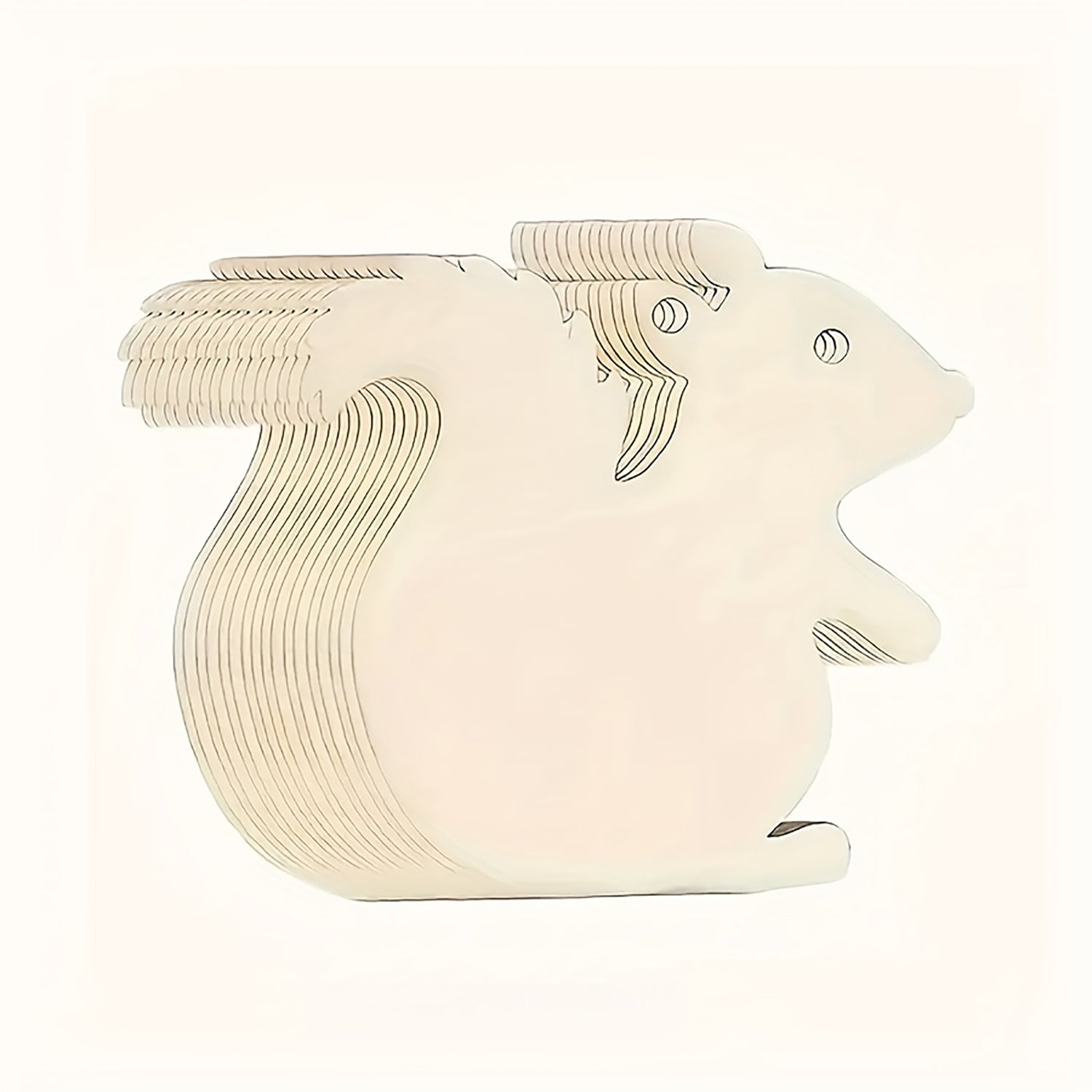 wooden squirrel decorations
