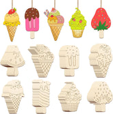 wooden ice cream cutouts