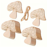 mushroom shape mdf cutout for diy art