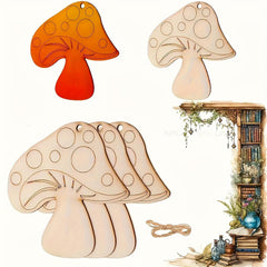 unfinished wood mushroom for resin art