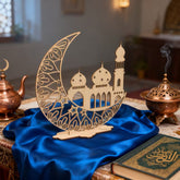 islamic crescent moon table decor