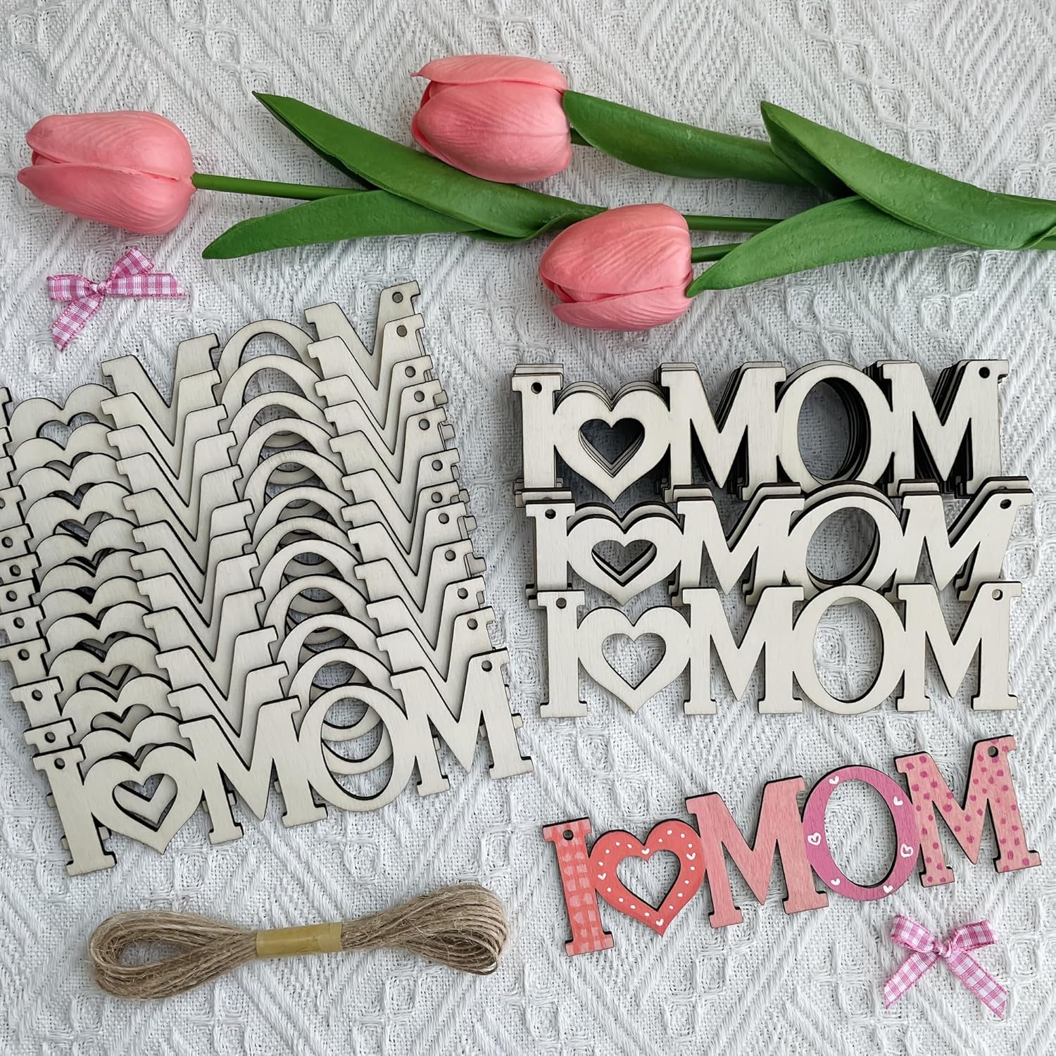 heart shape mdf cutouts for painting