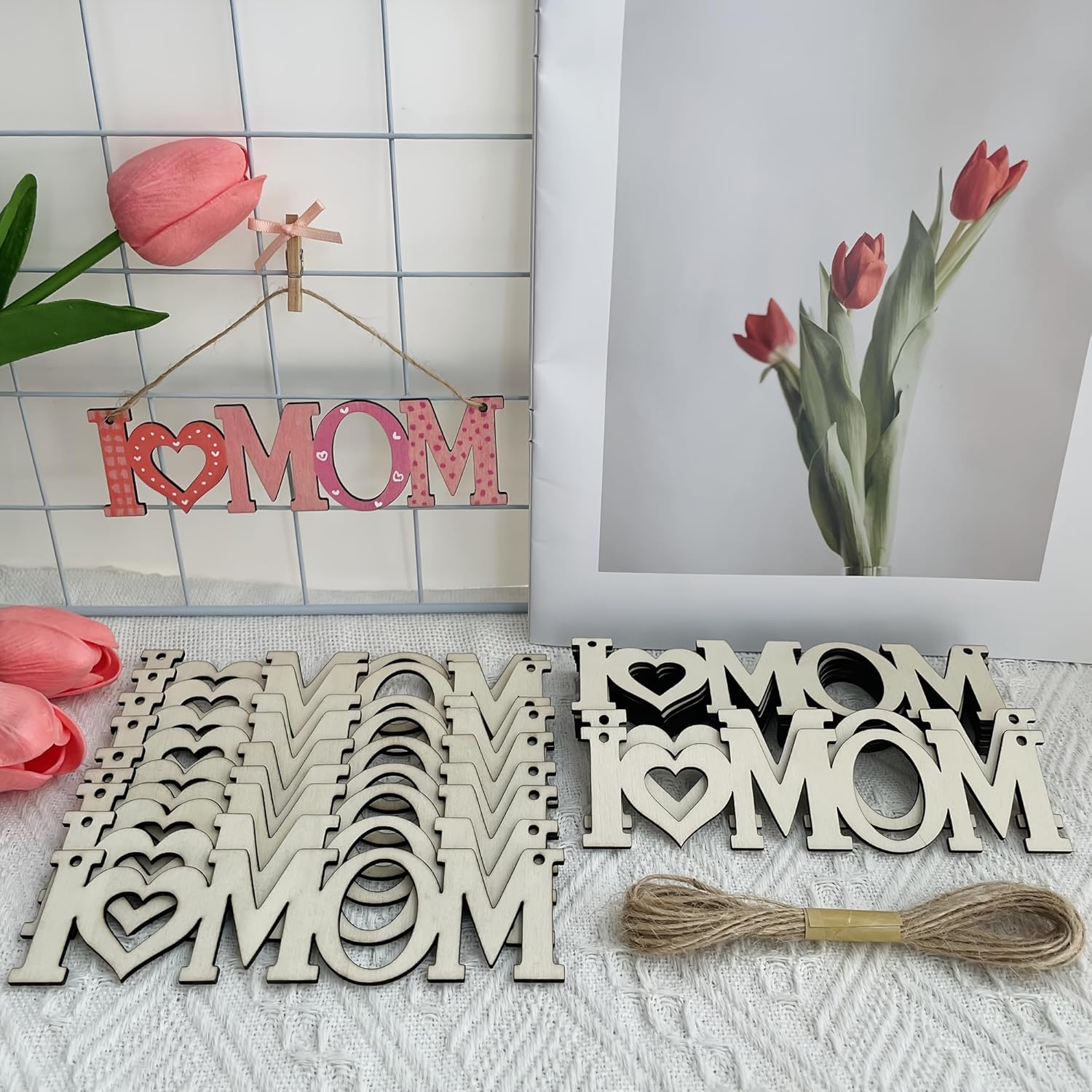 heart wood cutouts for wall hanging