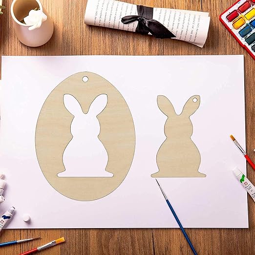 unfinished bunny wood cutout