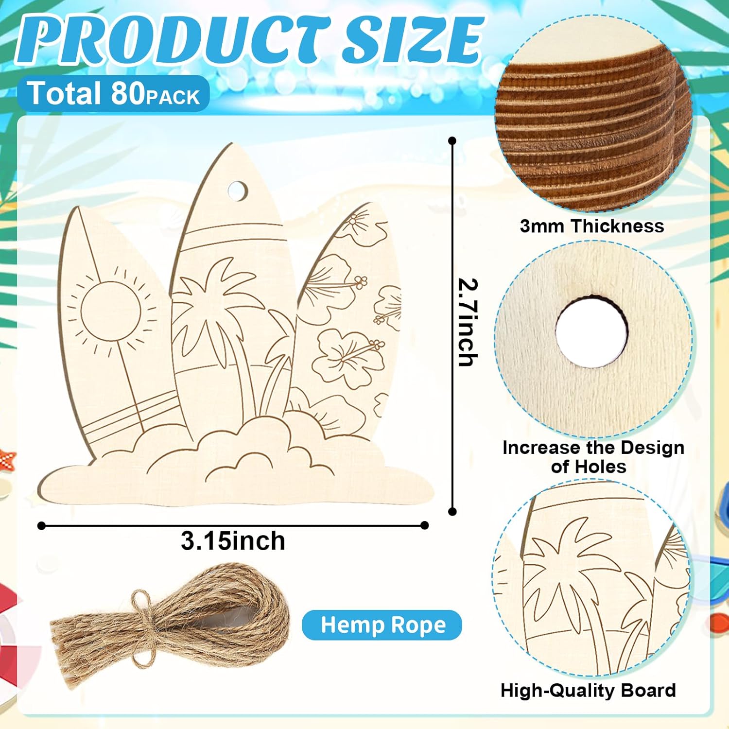 beach wood craft blanks