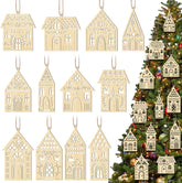 wooden house cutouts