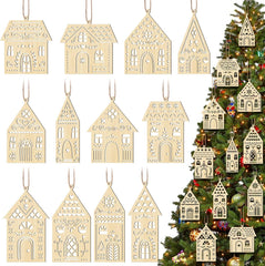 wooden house cutouts