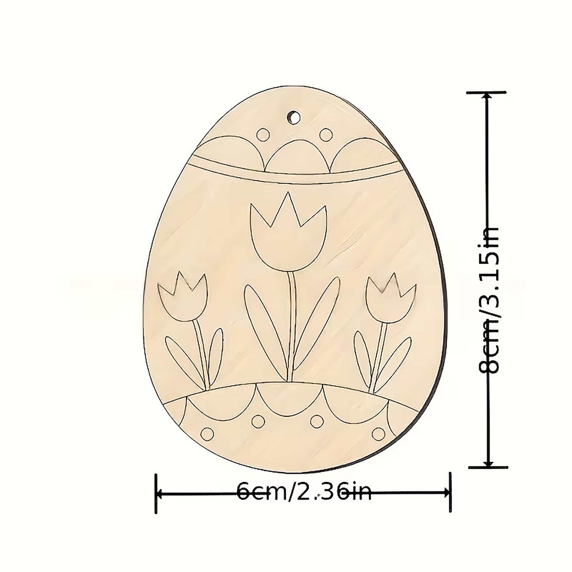 unfinished wooden egg