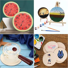 Circle Shape Pine MDF DIY Art & Craft Base 2.7 mm Thick Wooden Hanging Cutouts for Painting & Decoration Cliths