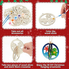 kids xmas tree hanging decoration crafts