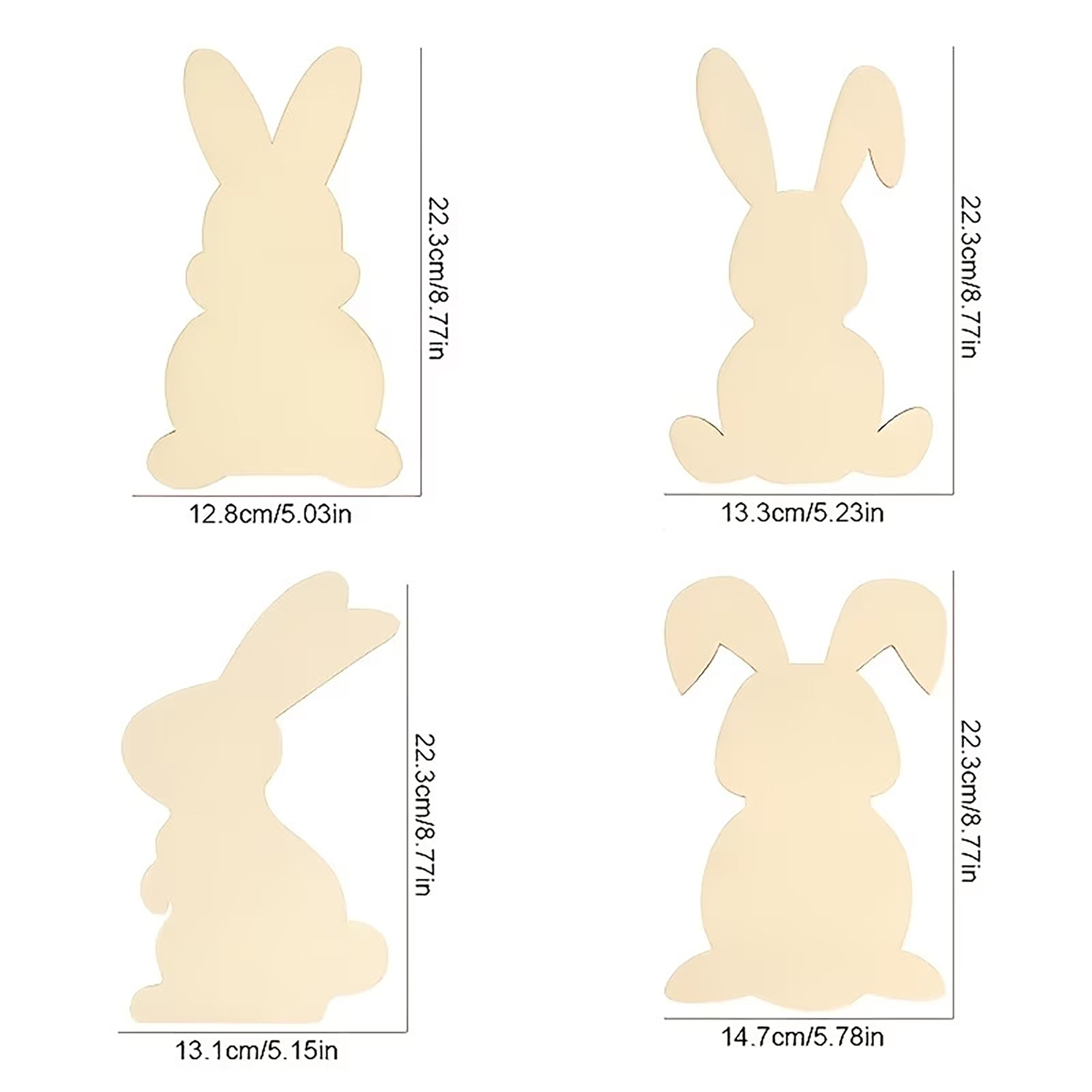 wooden rabbit blank