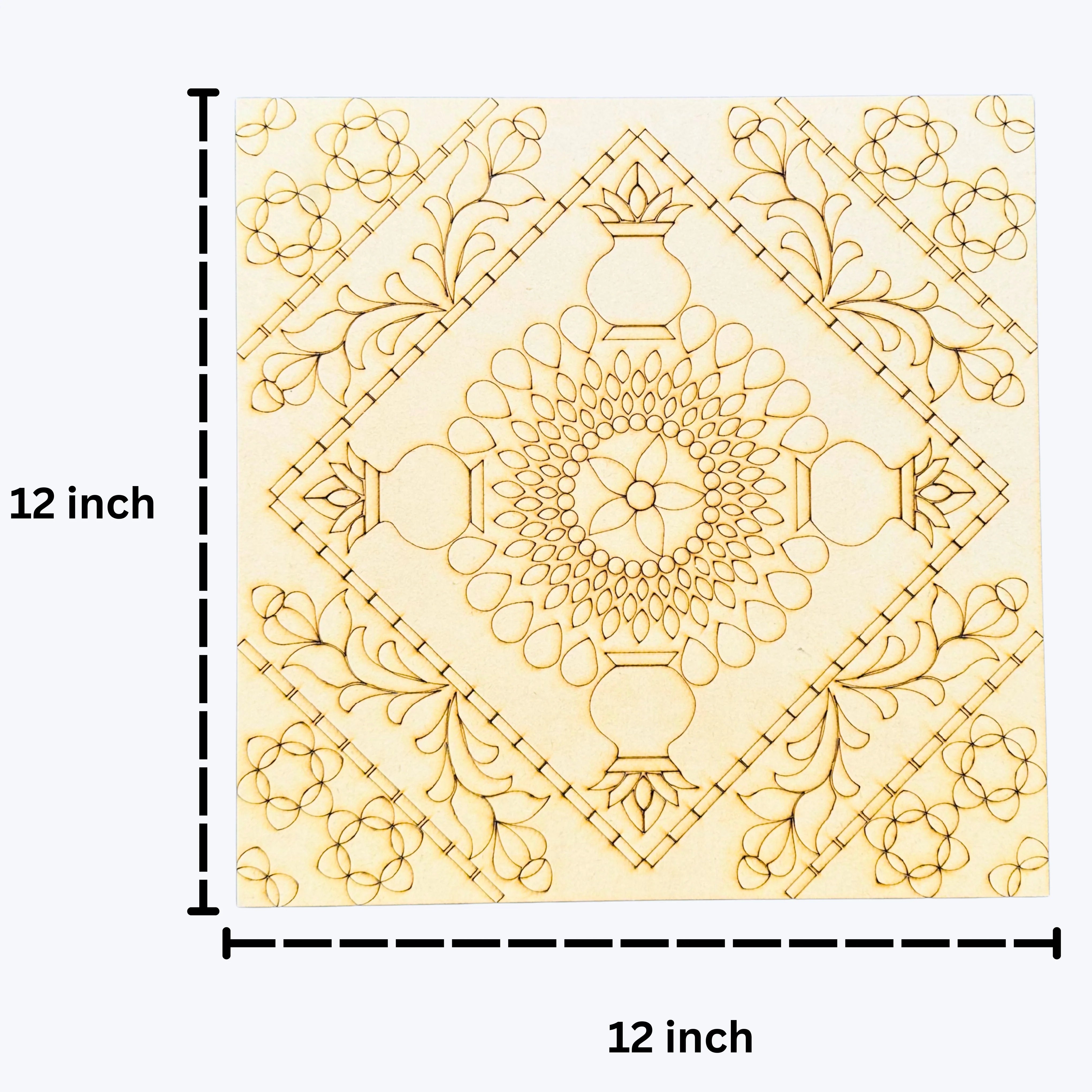 square mdf board for lippan art
