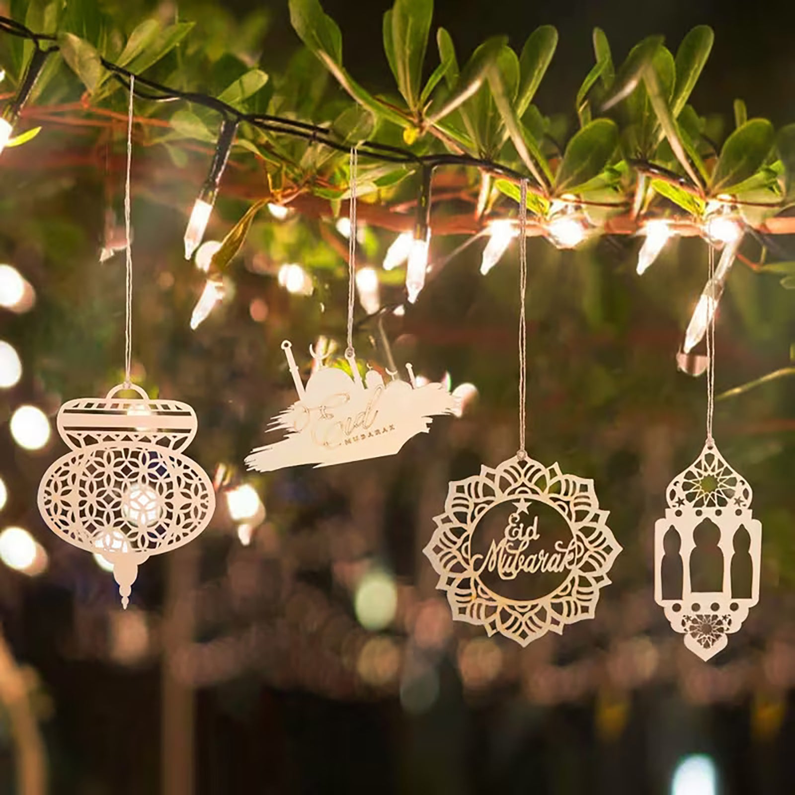 ramadan kareem wooden hanging decor