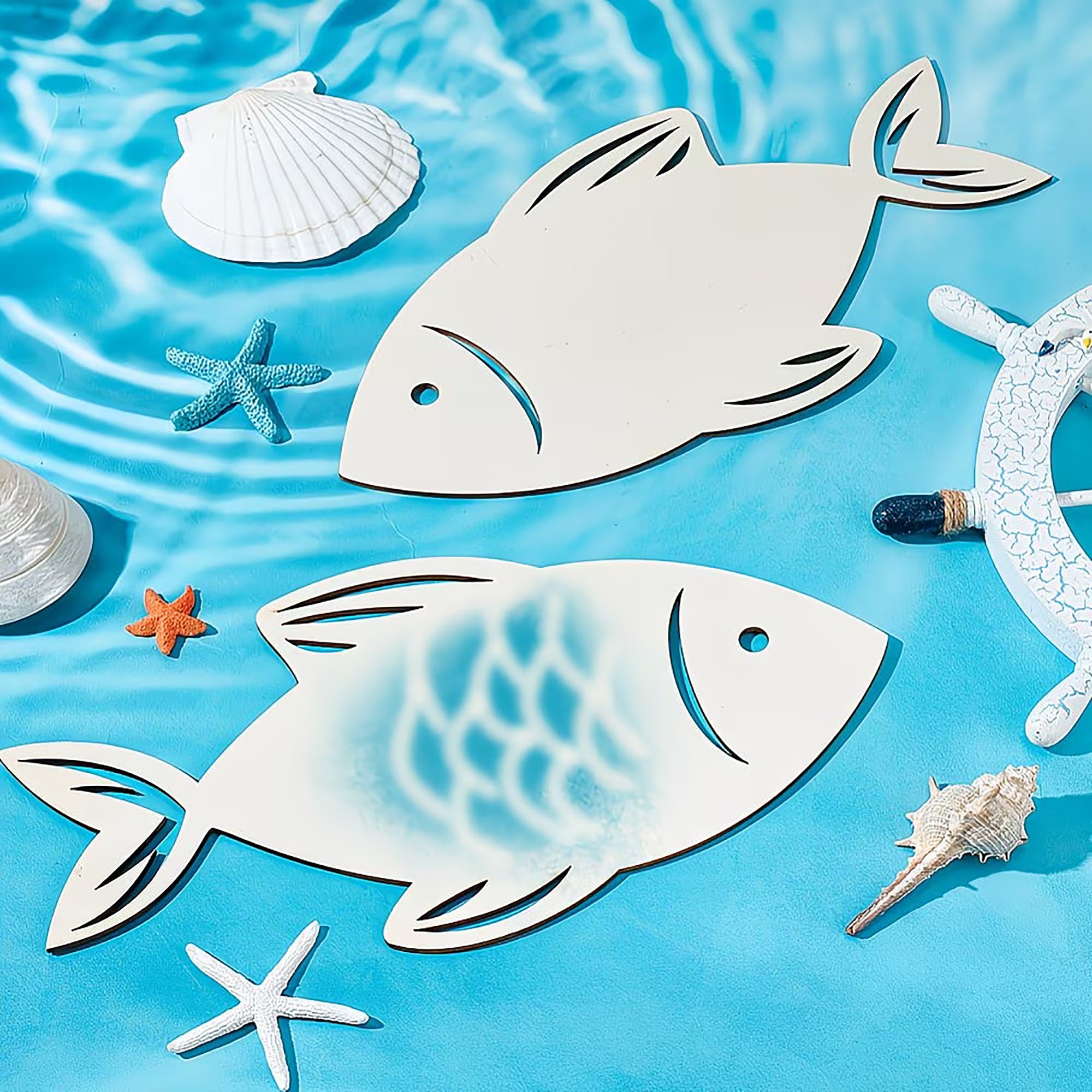mdf fish shape for mixed media art