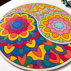 wooden palette for acrylic painting