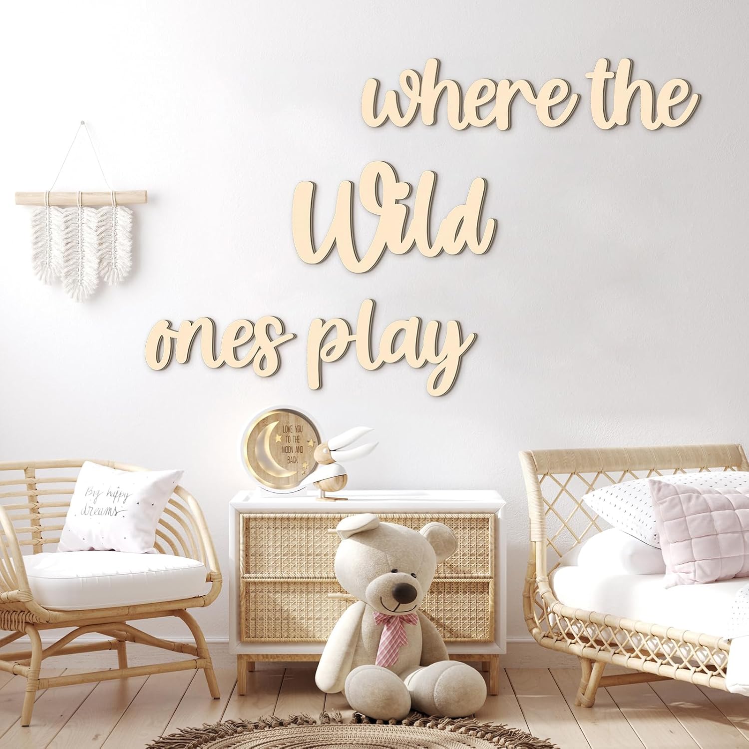 nursery room wooden wall sign