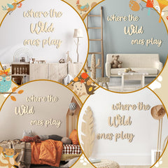 wooden nursery wall letters