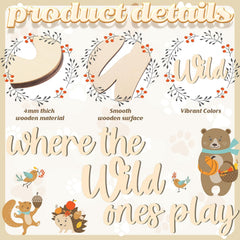 3d wooden kids room wall art