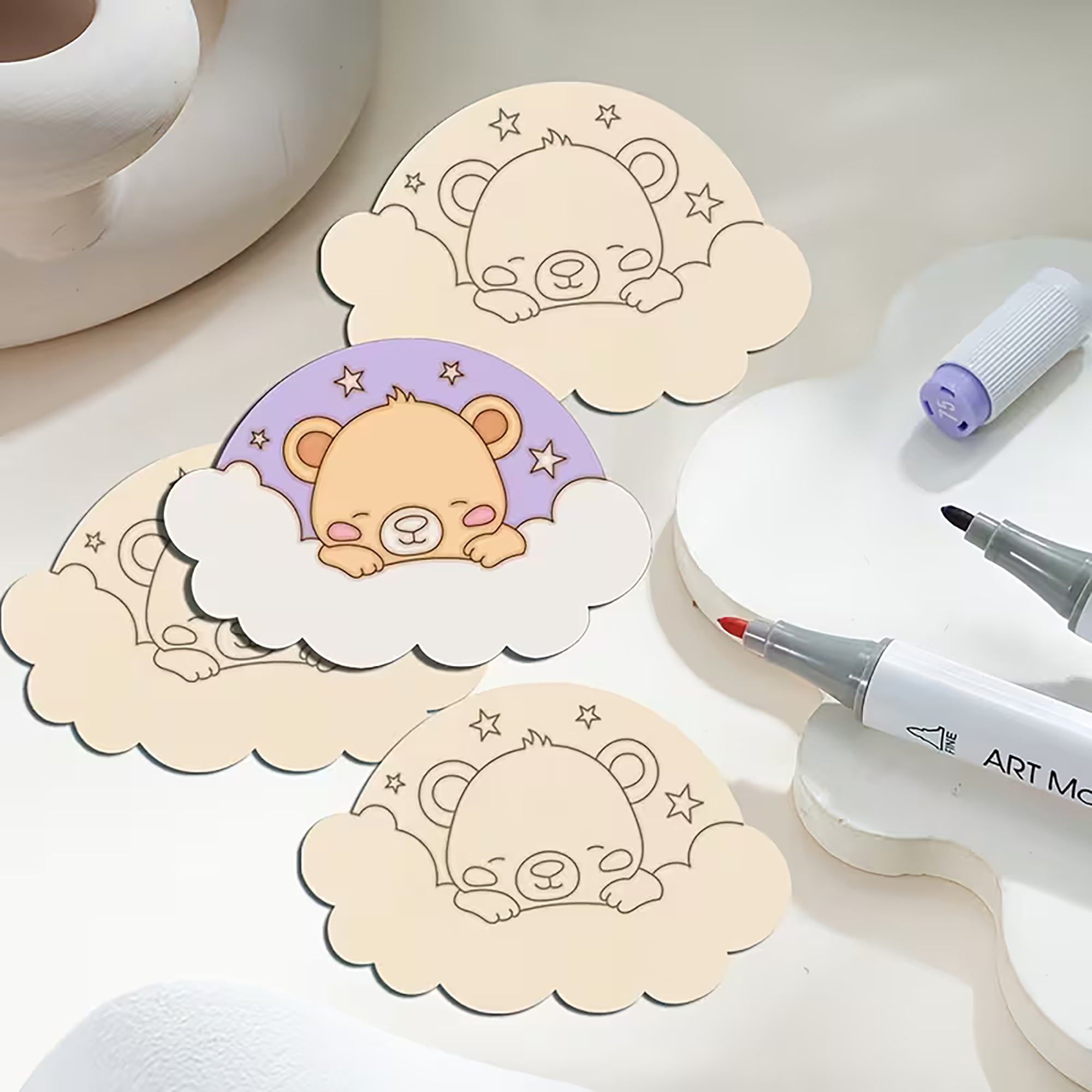 mdf cloud shape for resin art projects