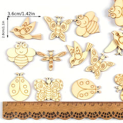 small insect wood cutouts for painting