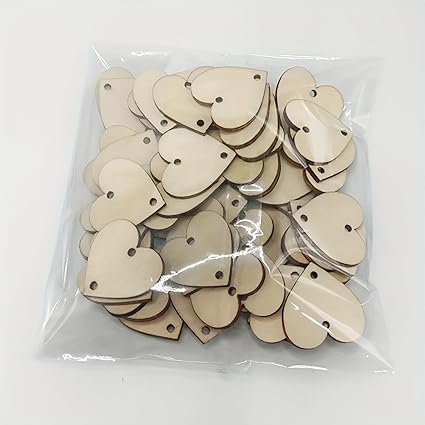 mini mdf hearts for lippan art work