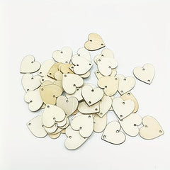 mini mdf hearts for lippan art work