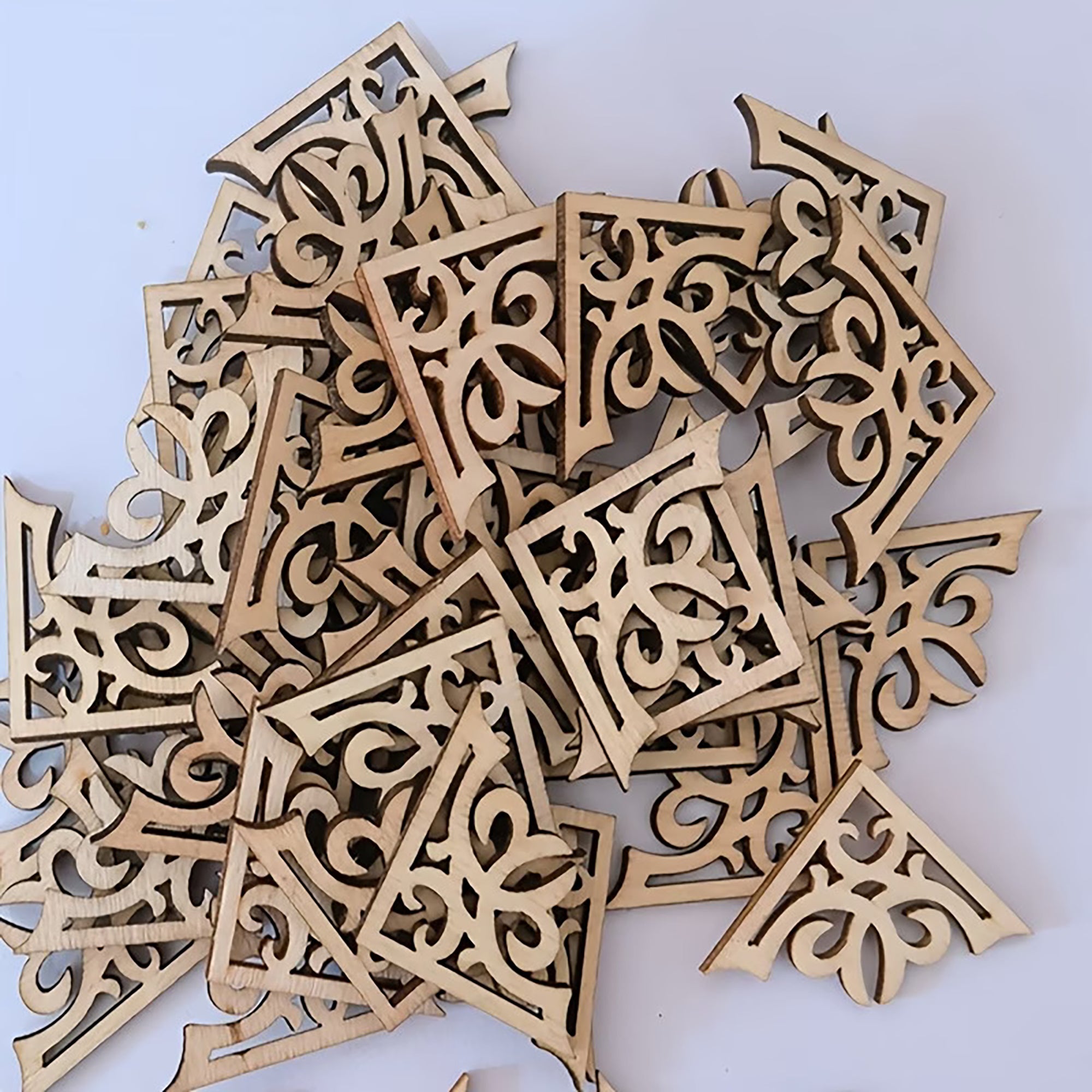 mini wooden shapes for scrapbooking