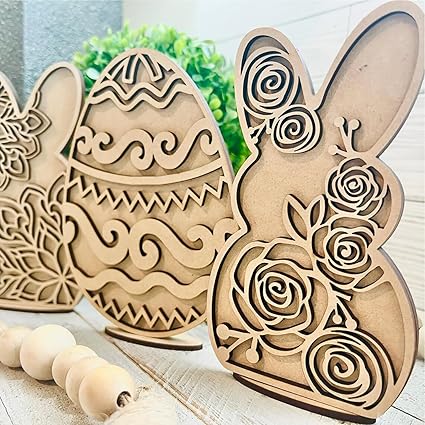 easter bunny wood cutouts
