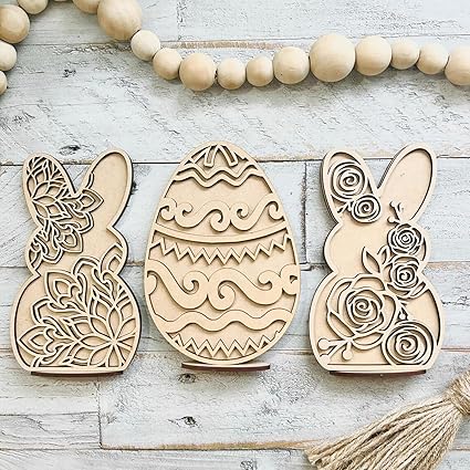 egg shape wooden craft blanks