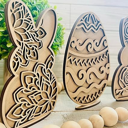 bunny mdf diy craft base