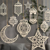 eid mubarak wooden hanging decoration