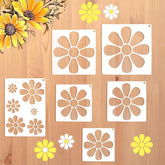 large flower stencil for wall painting