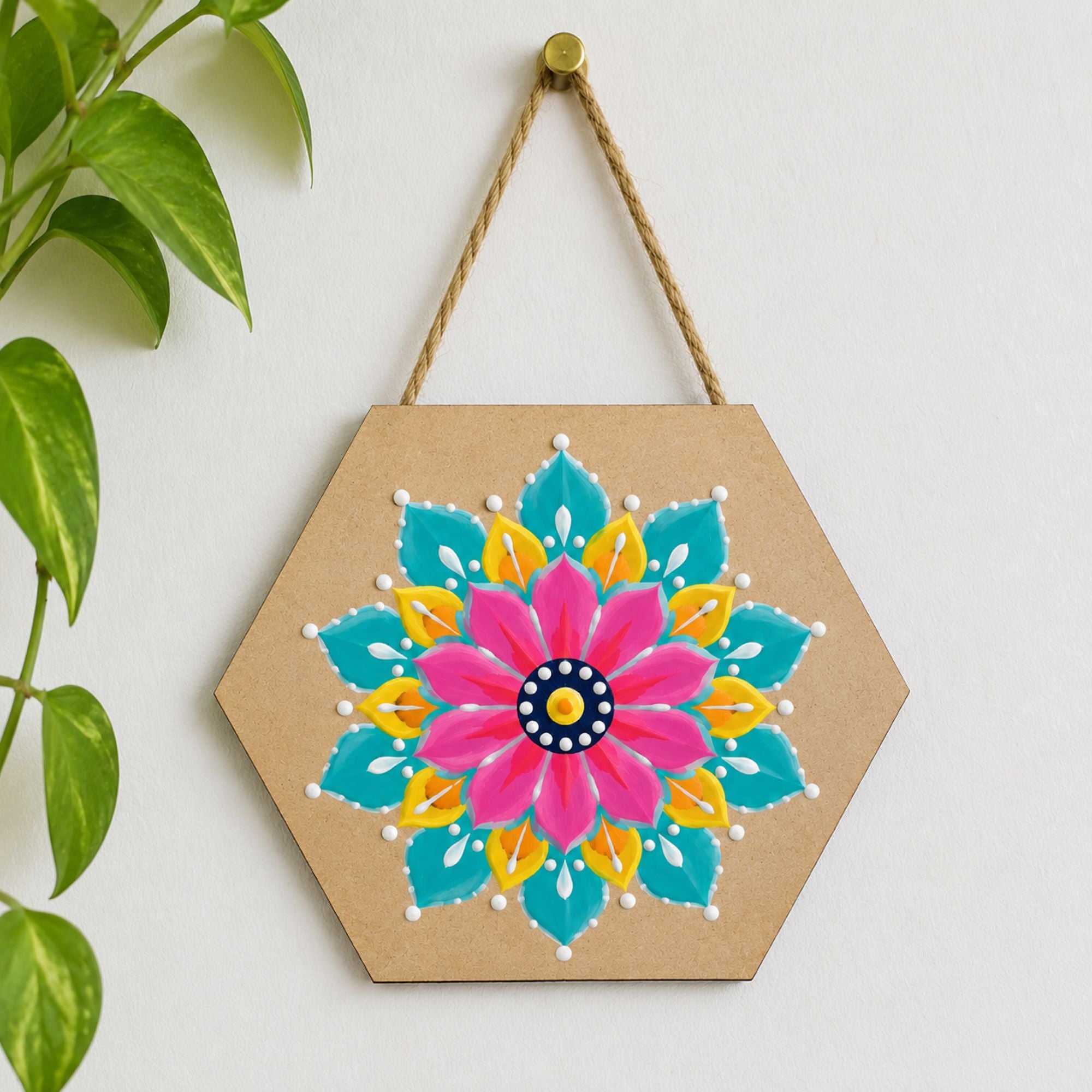 diy hexagon coaster blanks for acrylic painting