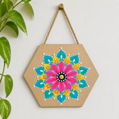 diy hexagon coaster blanks for acrylic painting
