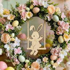 wooden rabbit shapes for decoration