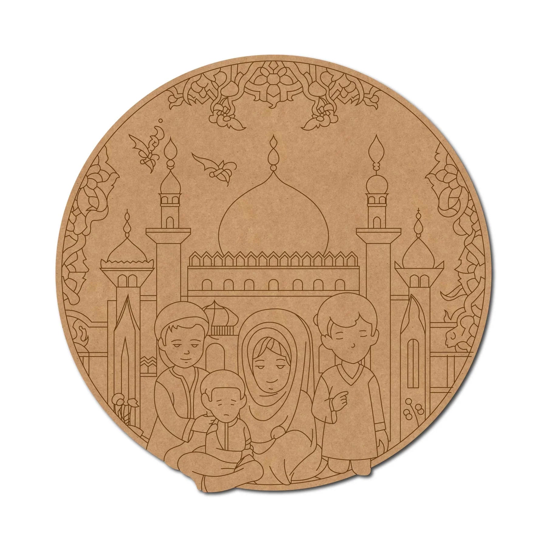 muslim mosque mdf board