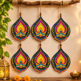 diya shape mdf wooden craft base for painting