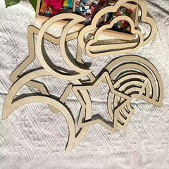 Use these wooden shapes for school projects