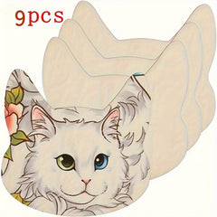 pine mdf cat shapes for diy projects