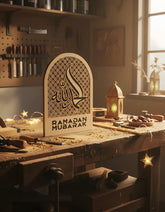 ramadan mubarak table decor
