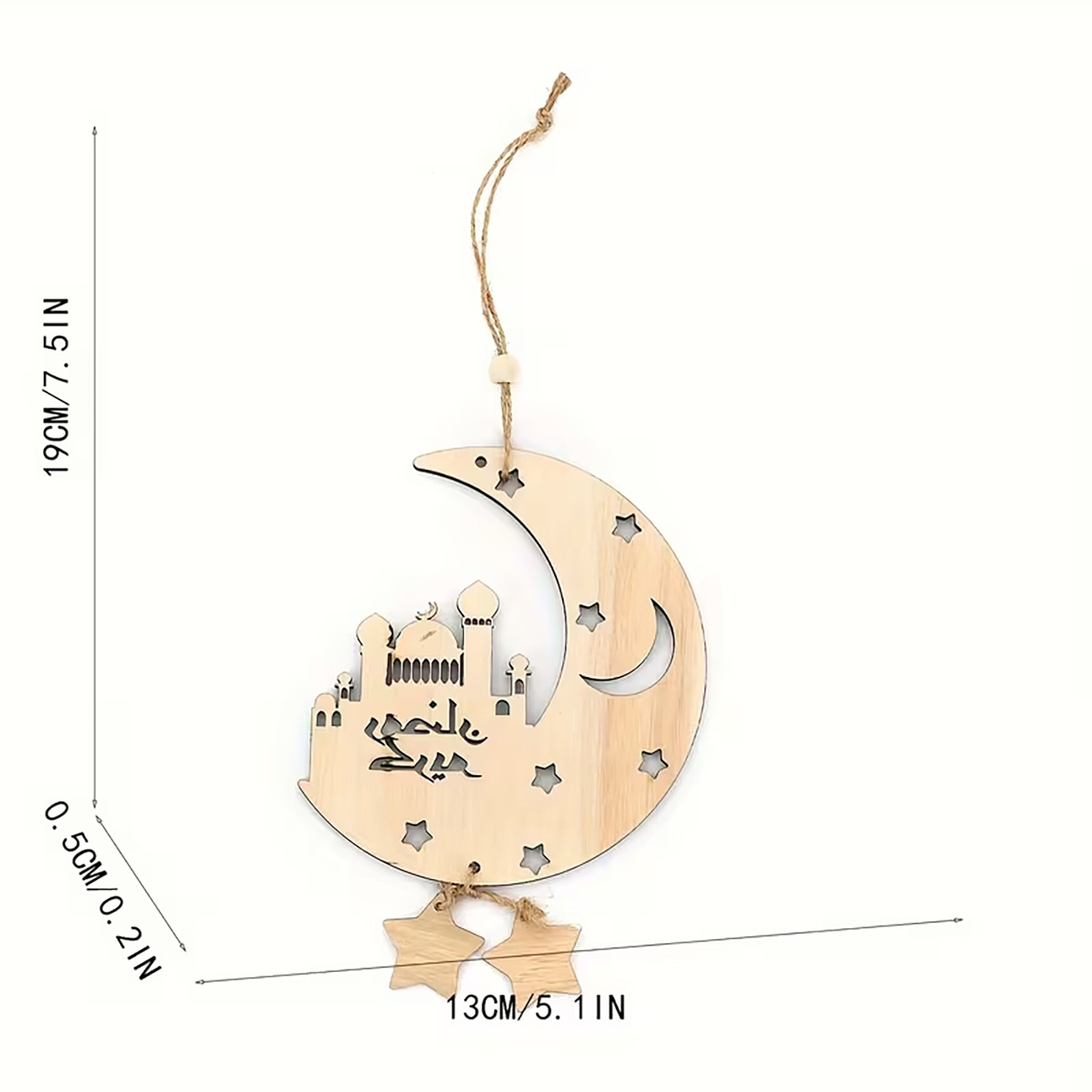 islamic moon star mosque decor