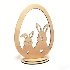 rabbit egg mdf craft base