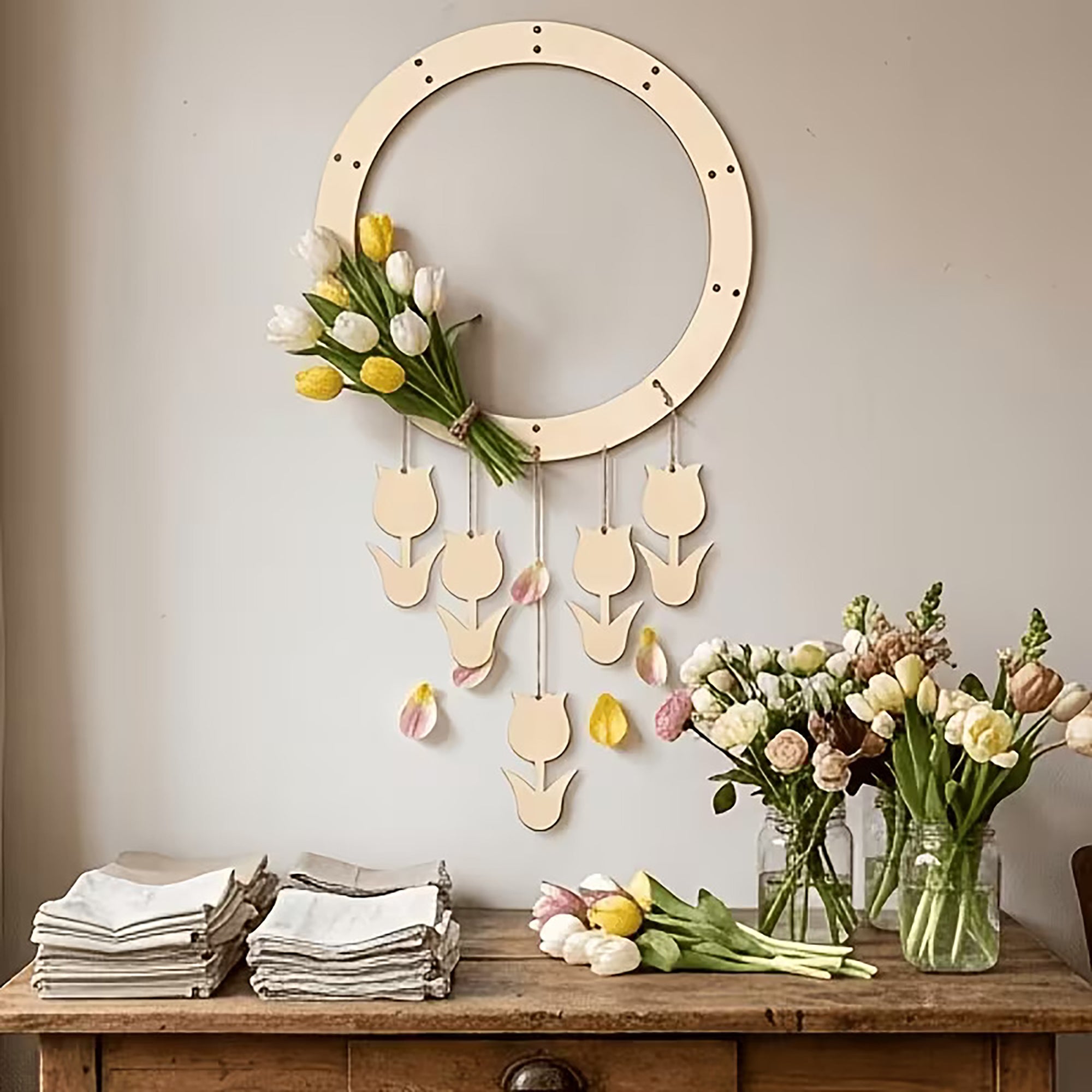unfinished mdf hanging frame for crafts